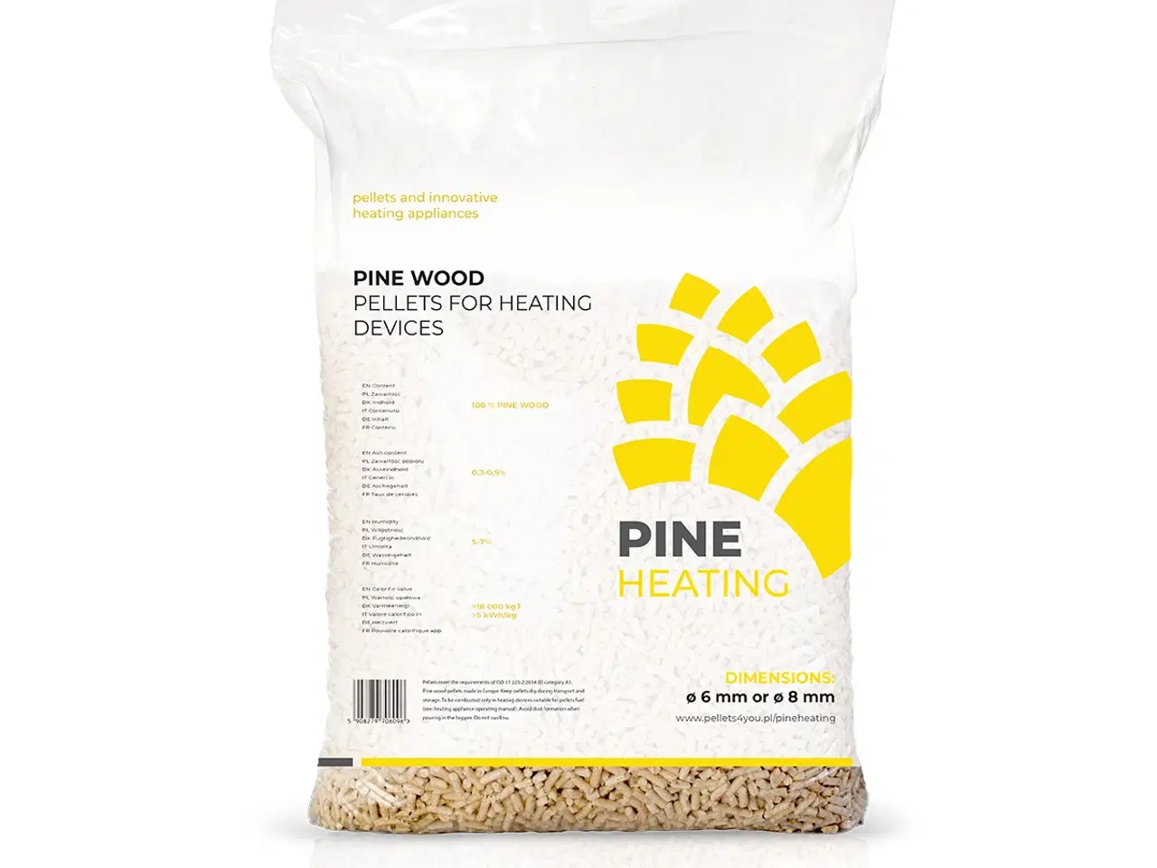 Billede 1 - Pine Heating træpille 6 mm 15 / 975 kg