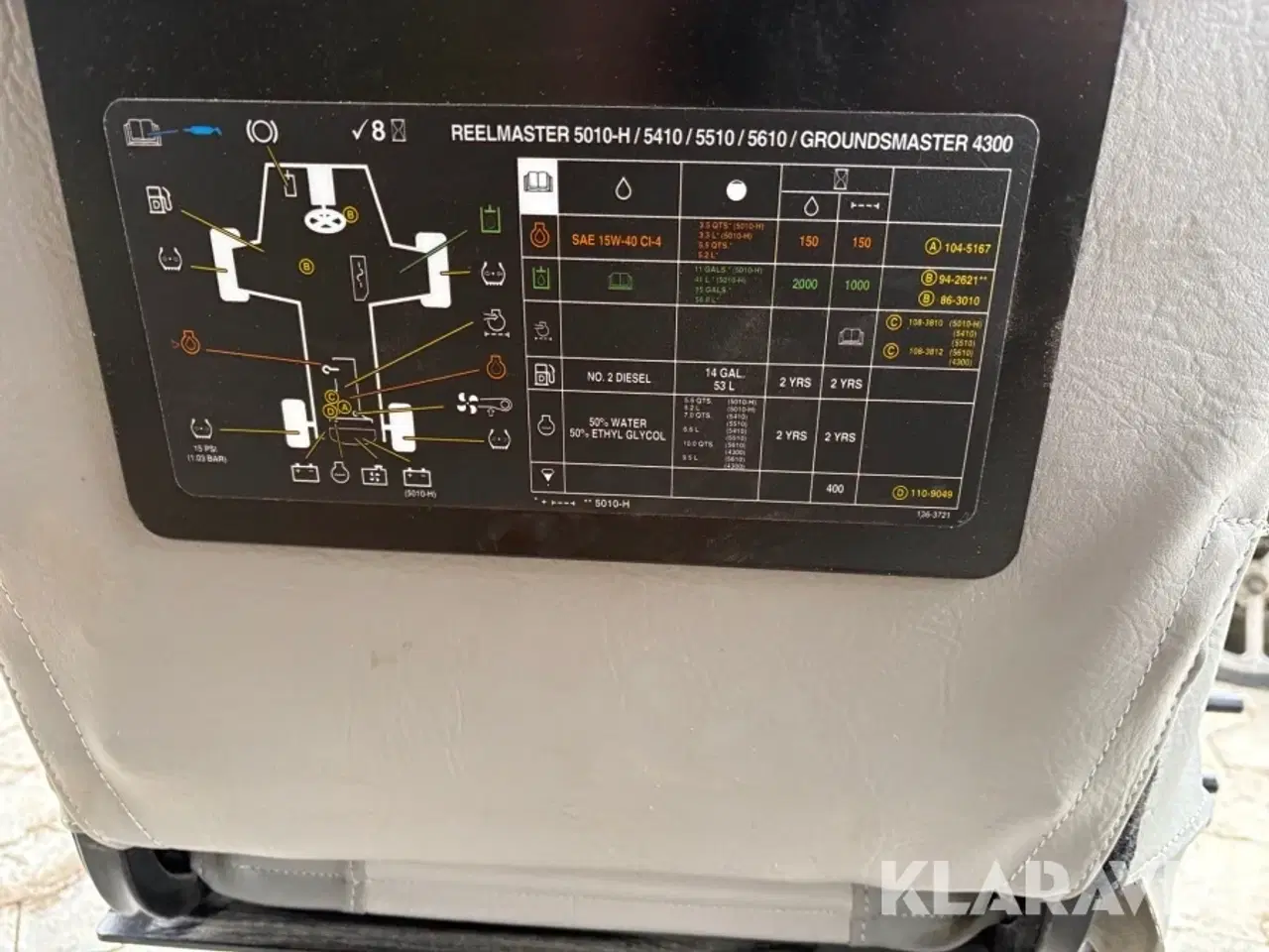 Billede 5 - Sæde Toro 1 styk