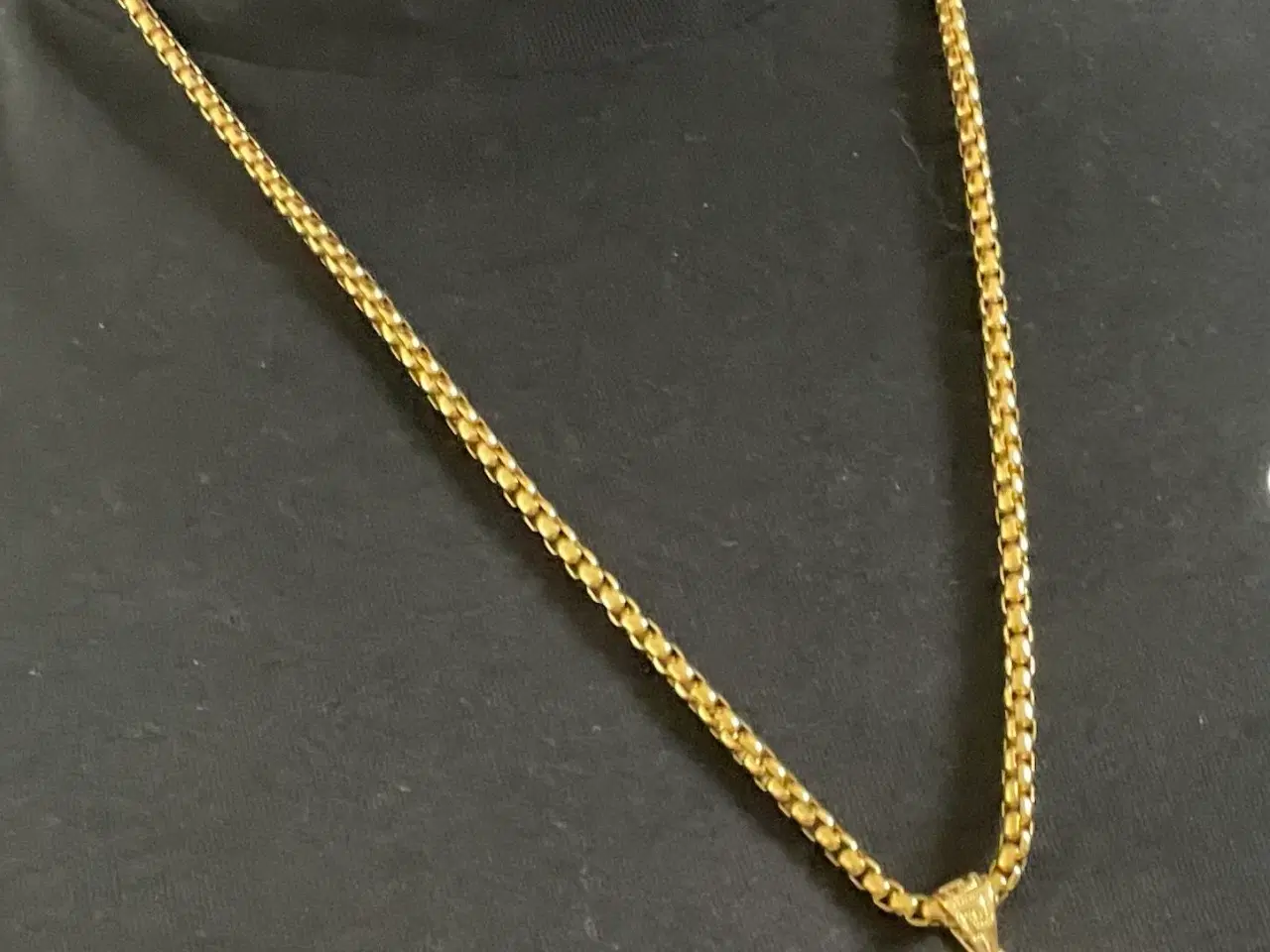 Billede 3 - Goldfilled venezia kæde med Versace vedhæng 