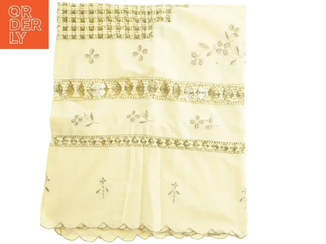 Billede 1 - Broderet borddug (str. 180 x 110 cm)