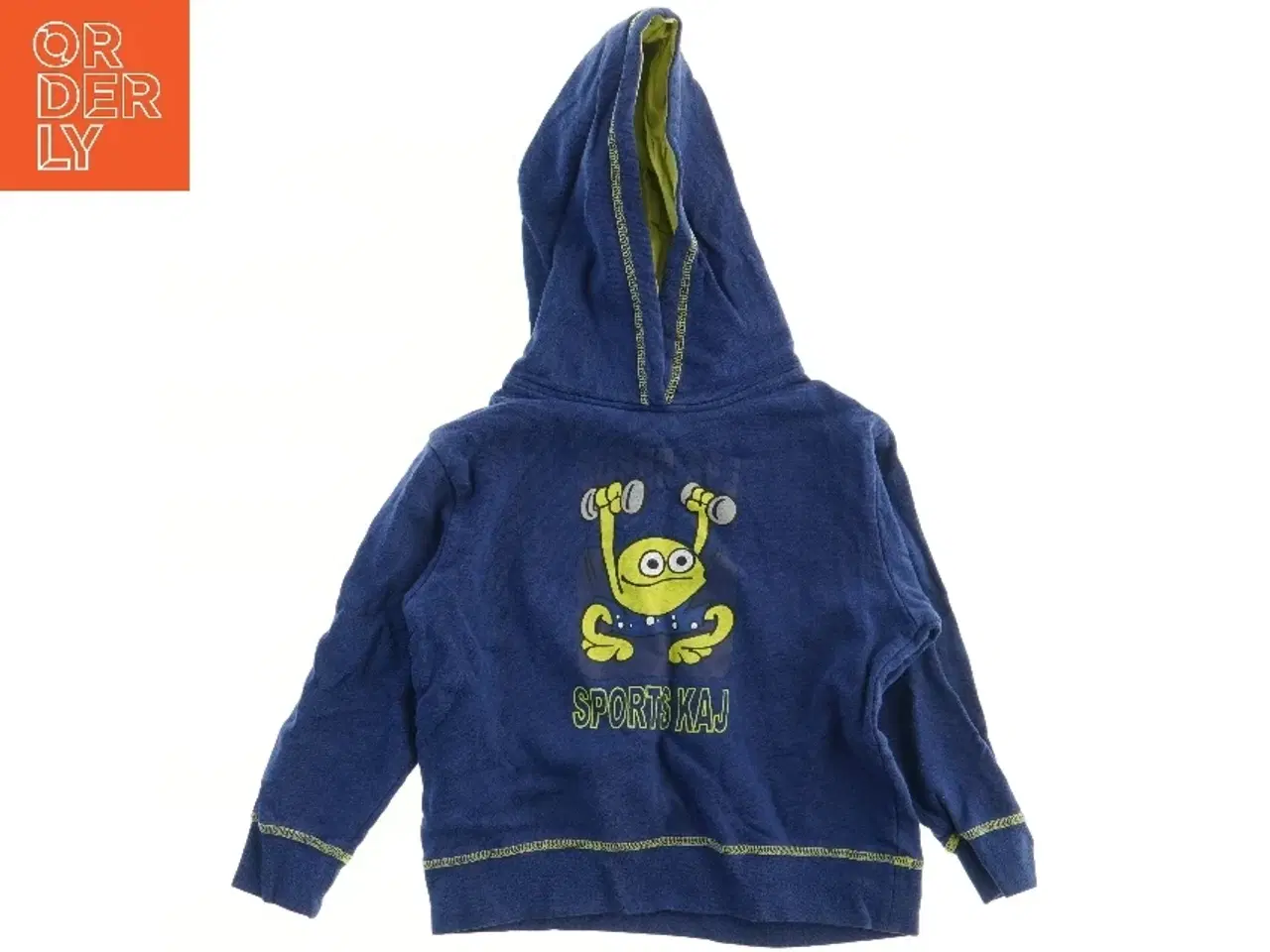 Billede 1 - Børnehættetrøje med tryk fra Kaj Og Andrea (str. 116)