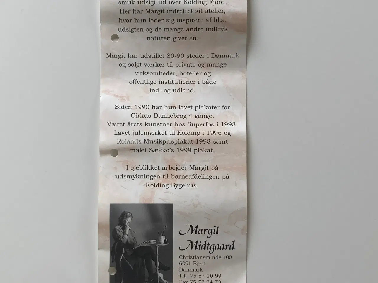 Billede 3 - Plakat efter akvarelmaleri af Margit Midtgård