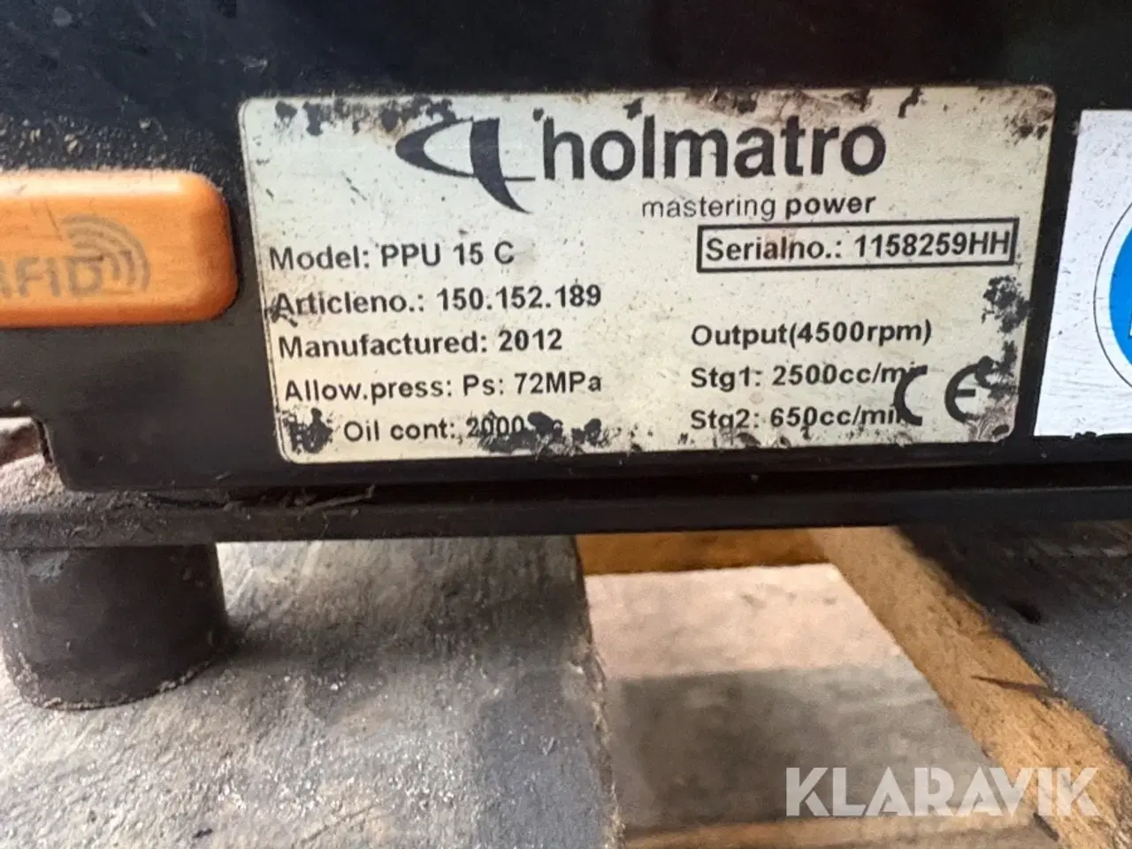 Billede 9 - Hydraulik station Holmatro PPU 15 C med benzin motor