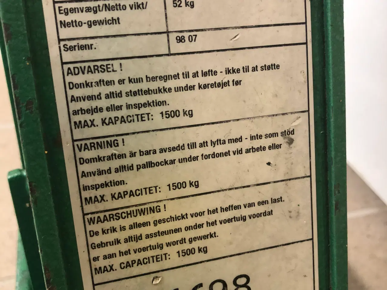 Billede 3 - Compac højtløfter 1,5T