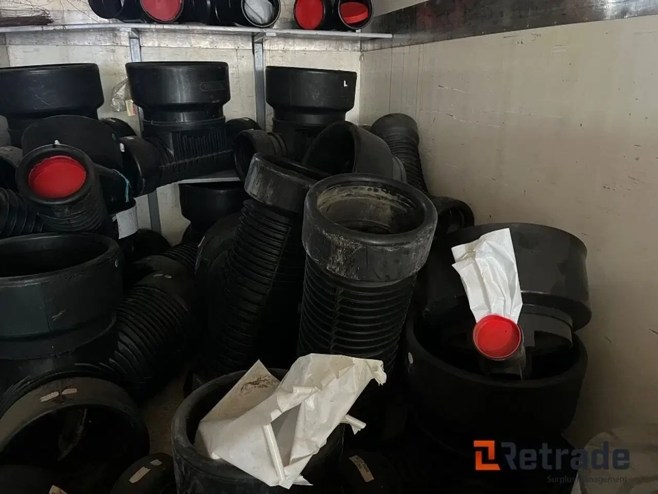 Billede 5 - - - - Diverse NYE PVC brønde og rør. Forskellige modeller og størrelser.