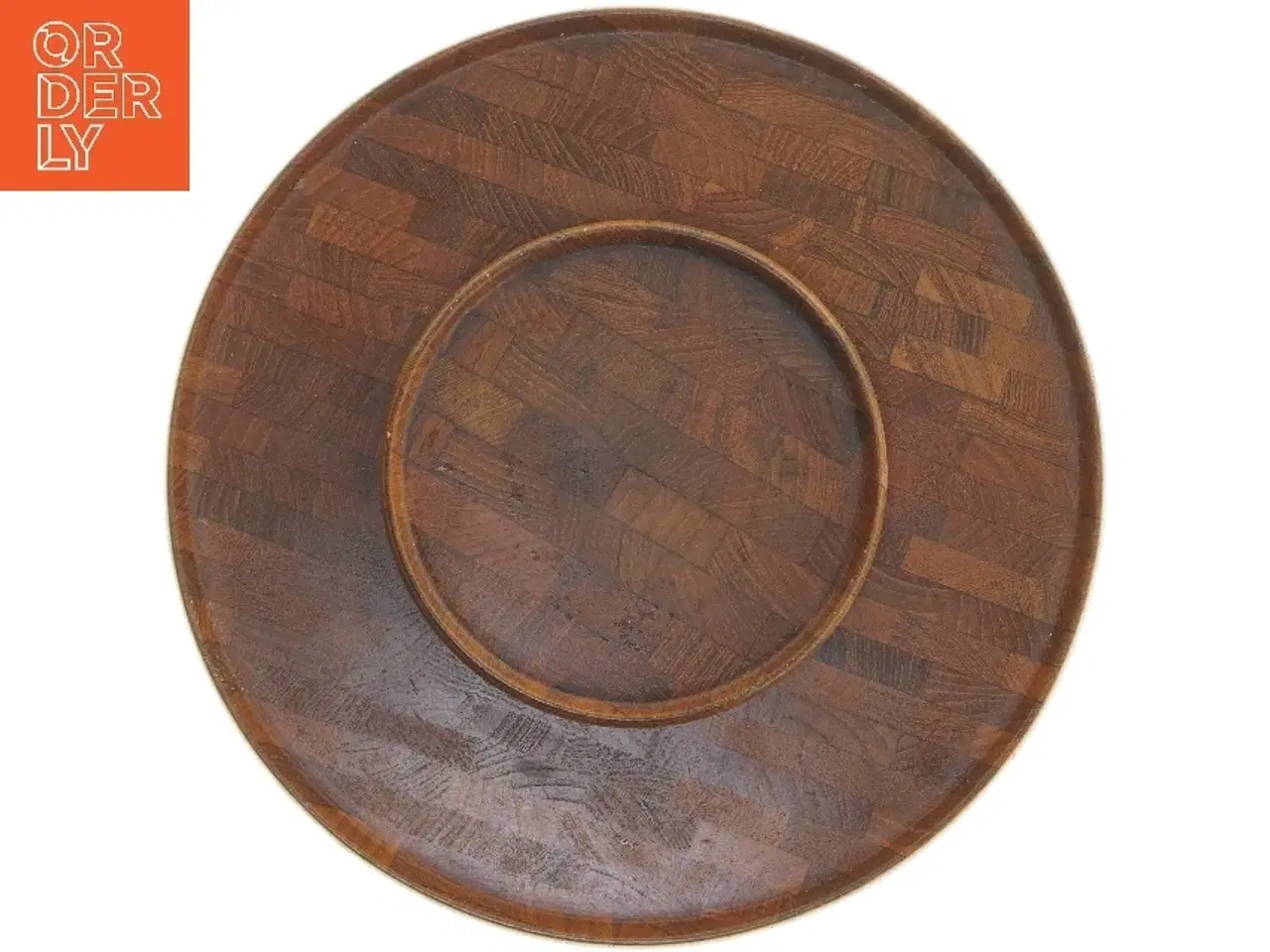 Billede 2 - Rund drejebakke i træ fra Digsmed (str. Ø 37 cm)