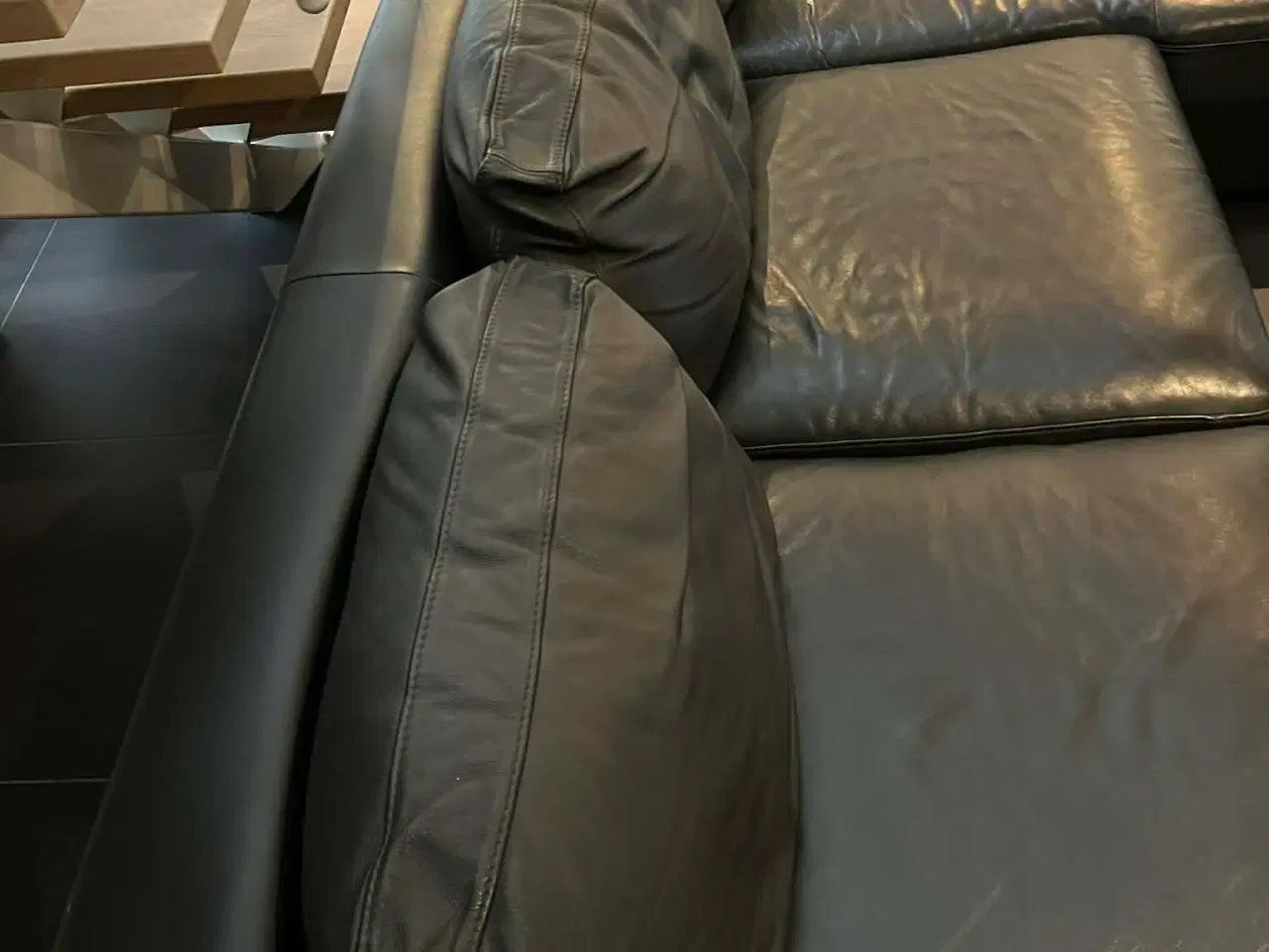 Billede 3 - Ægte lædersofa