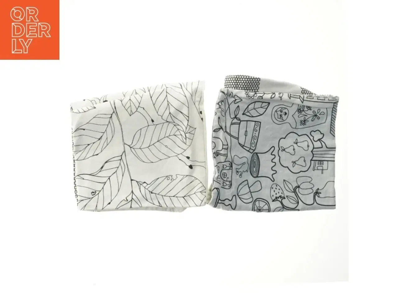 Billede 2 - Sofapudebetræb med print (str. 46x48 og 46x48 cm)