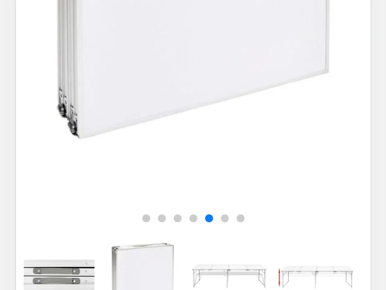 Billede 3 - campingbord justérbart aluminium 280 × 60 cm