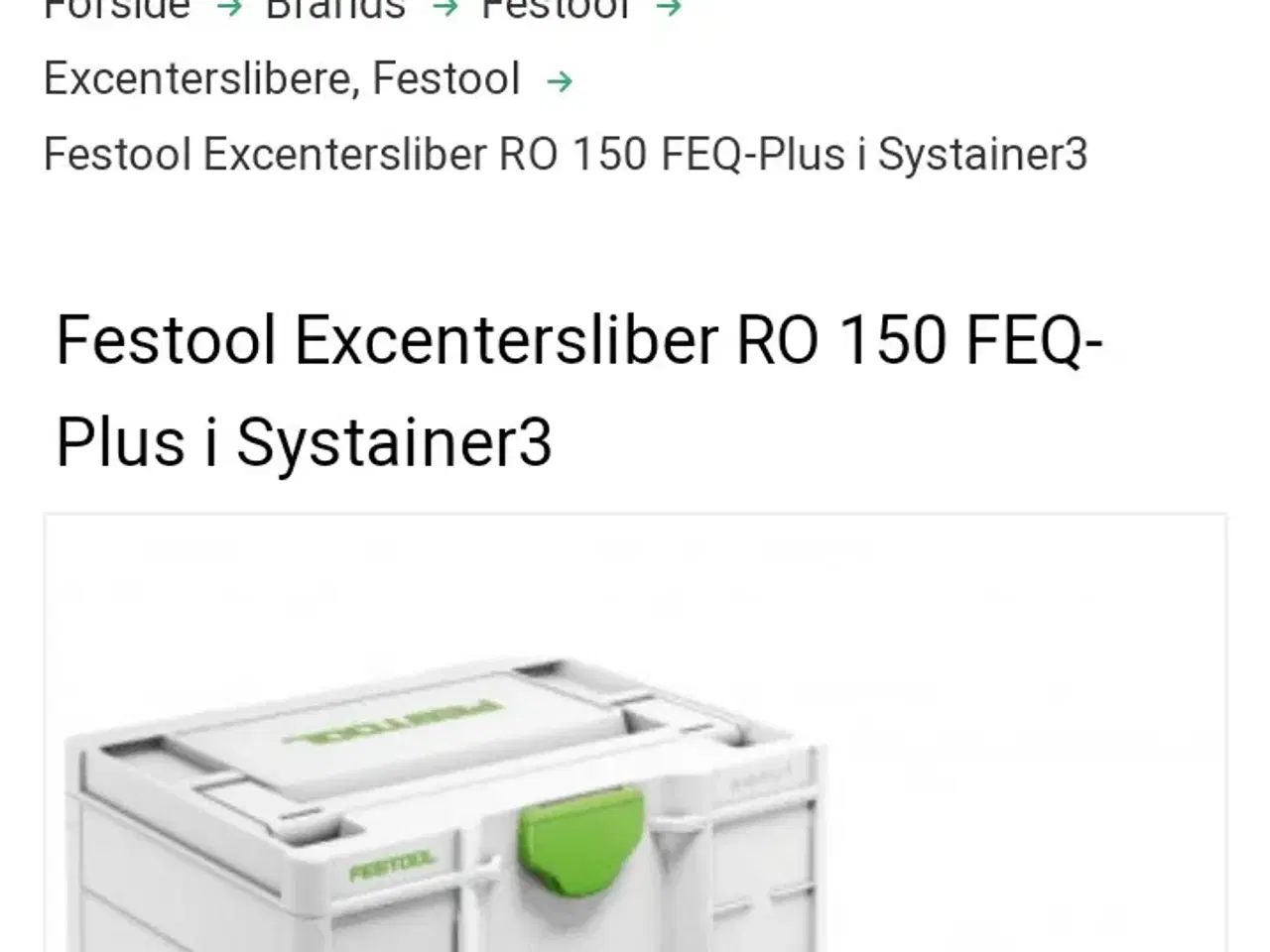 Billede 2 - Købes Festool rundel sliber 