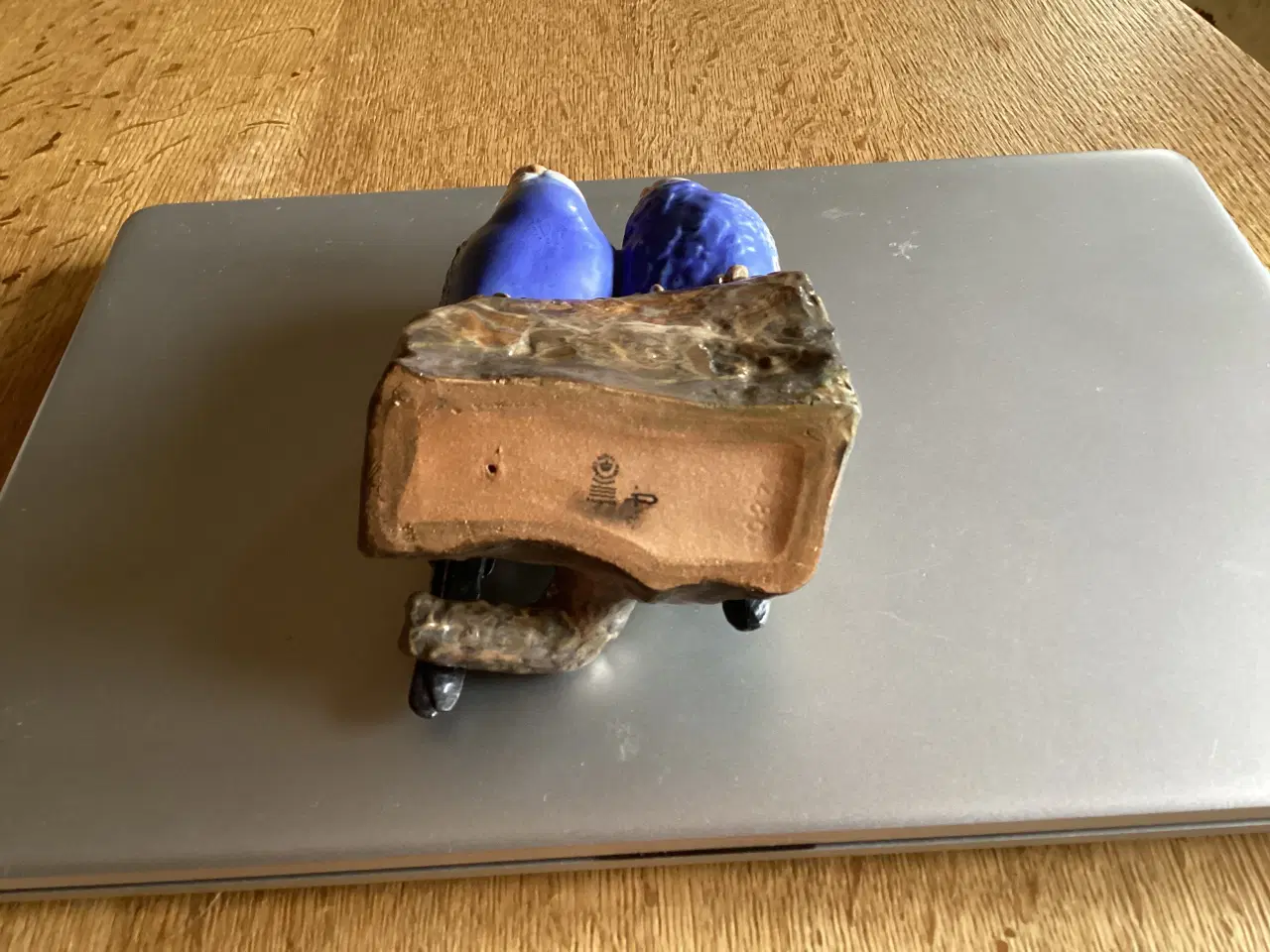 Billede 6 - Kgl Blå Undulatpar stentøj (Jeanne Grut)