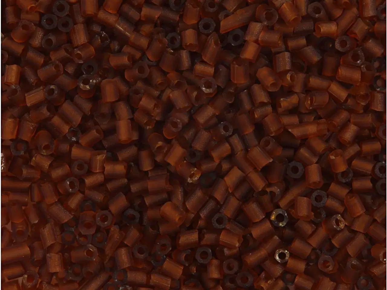 Billede 1 - Brune Rocaiperler 2-cut, 1,7 mm, 500g