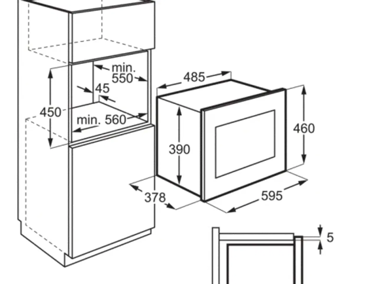 Billede 3 - Zanussi ZMSN4CX integreret Mikroovn