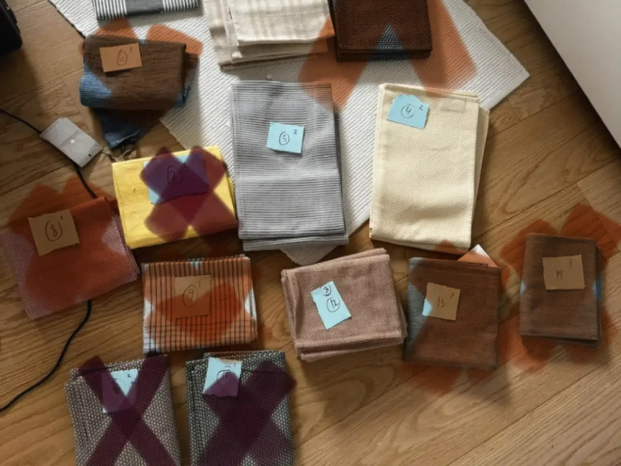 Billede 1 - viskestykker, damask, Georg jensen, gave, jul