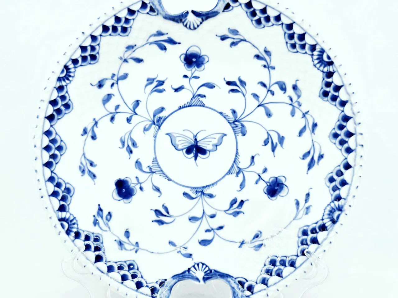 Billede 7 - Dickens Sommerfugl Kagefad Porcelæn