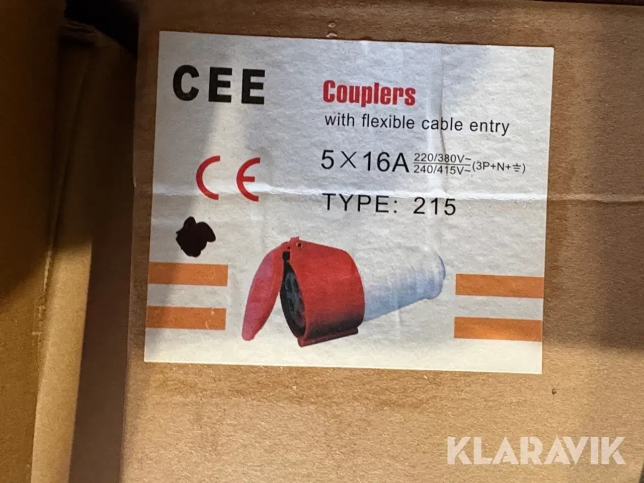 Billede 6 - CEE stik Plugs 5x16A - 240 han stik og 120 hun stik