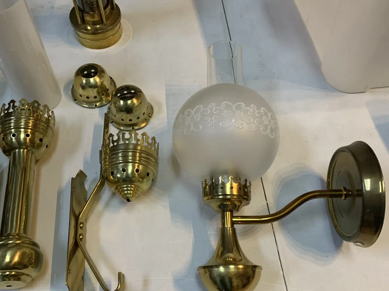 Billede 1 - Diverse messing lamper