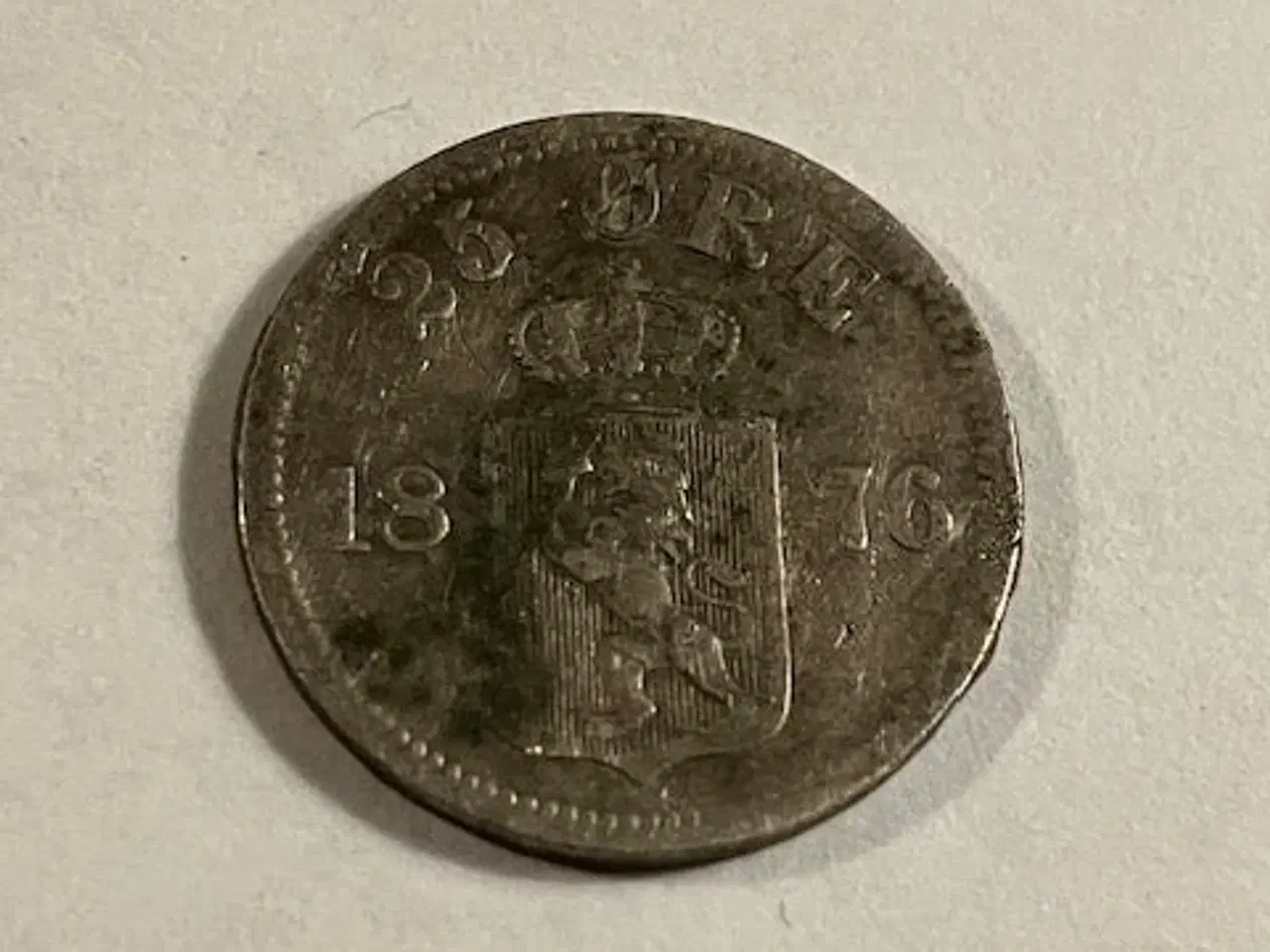 Billede 1 - 25 øre 1876 Norge