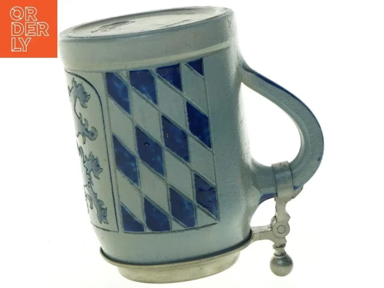 Billede 5 - Keramikkrus med Låg fra Reinzinn (str. 14 x, 10 cm)