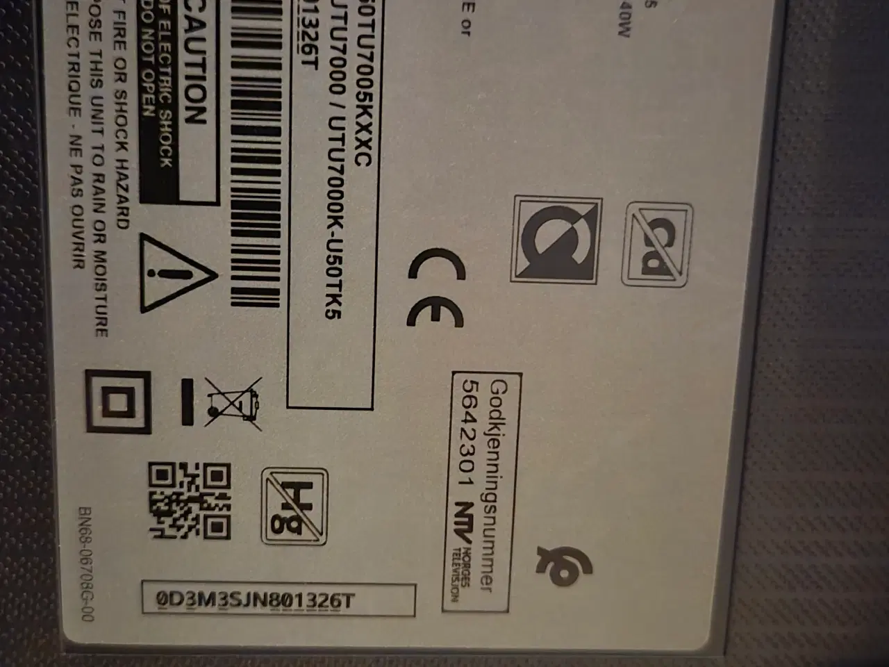 Billede 2 - Samsung 50" smart tv UE50TU7005K
