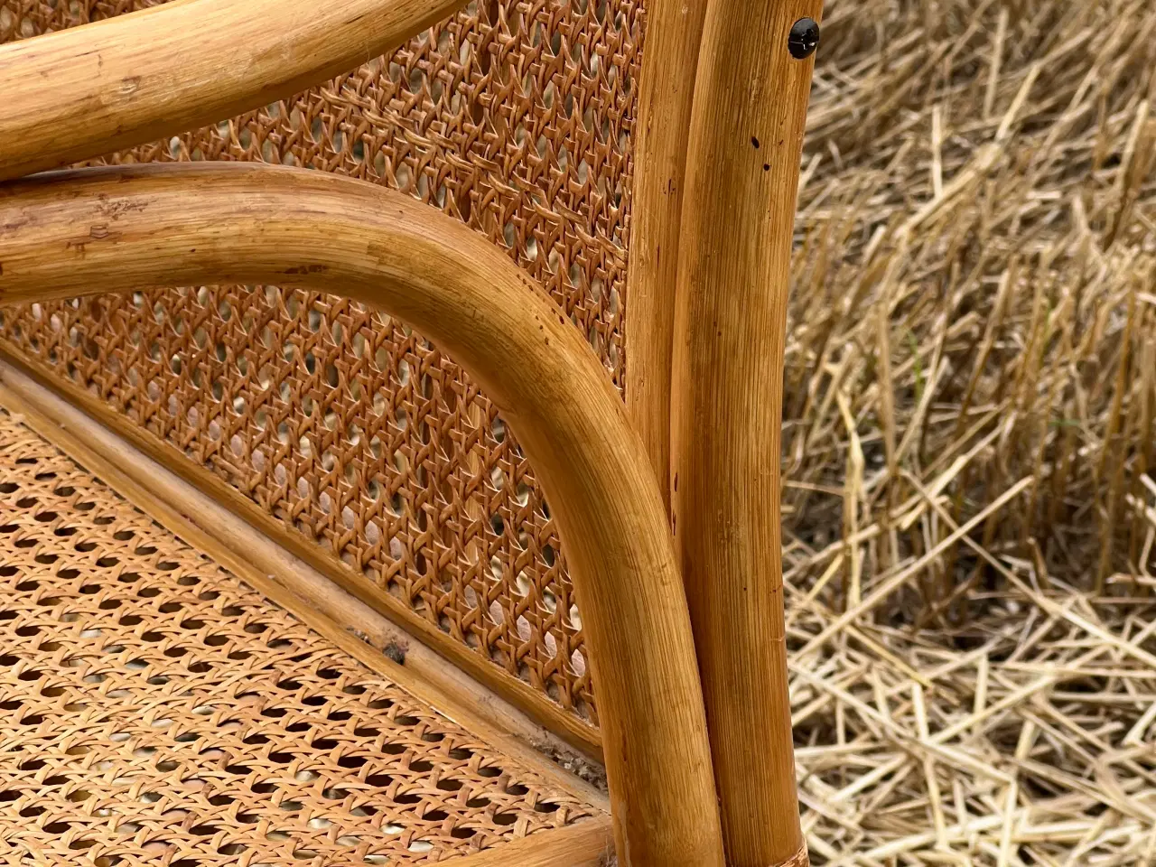 Billede 6 - Elegant bambusstol med fransk flet