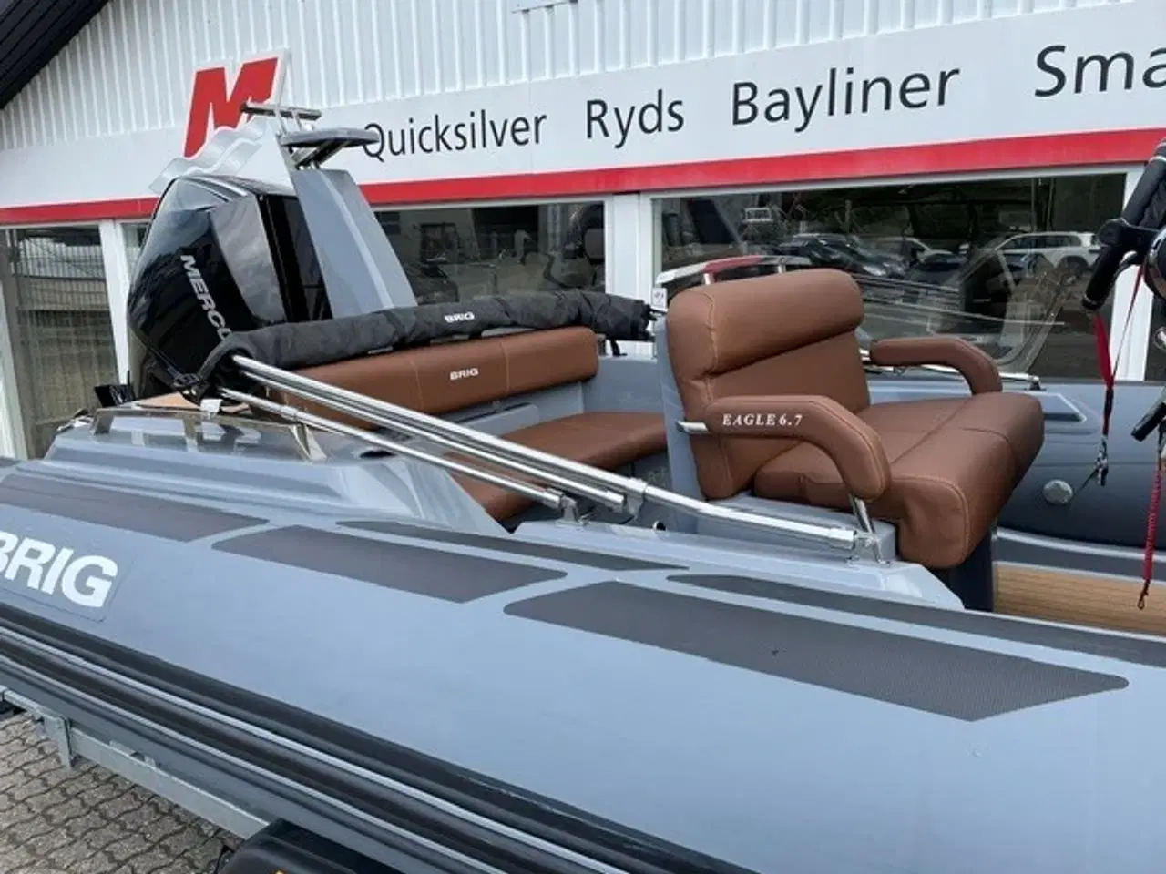 Billede 9 - Eagle 6,7 RIB med F225 hk Mercury-EFI 4 takt DS XL V6 3,4L og 2.000 kg Brenderup bådtrailer.