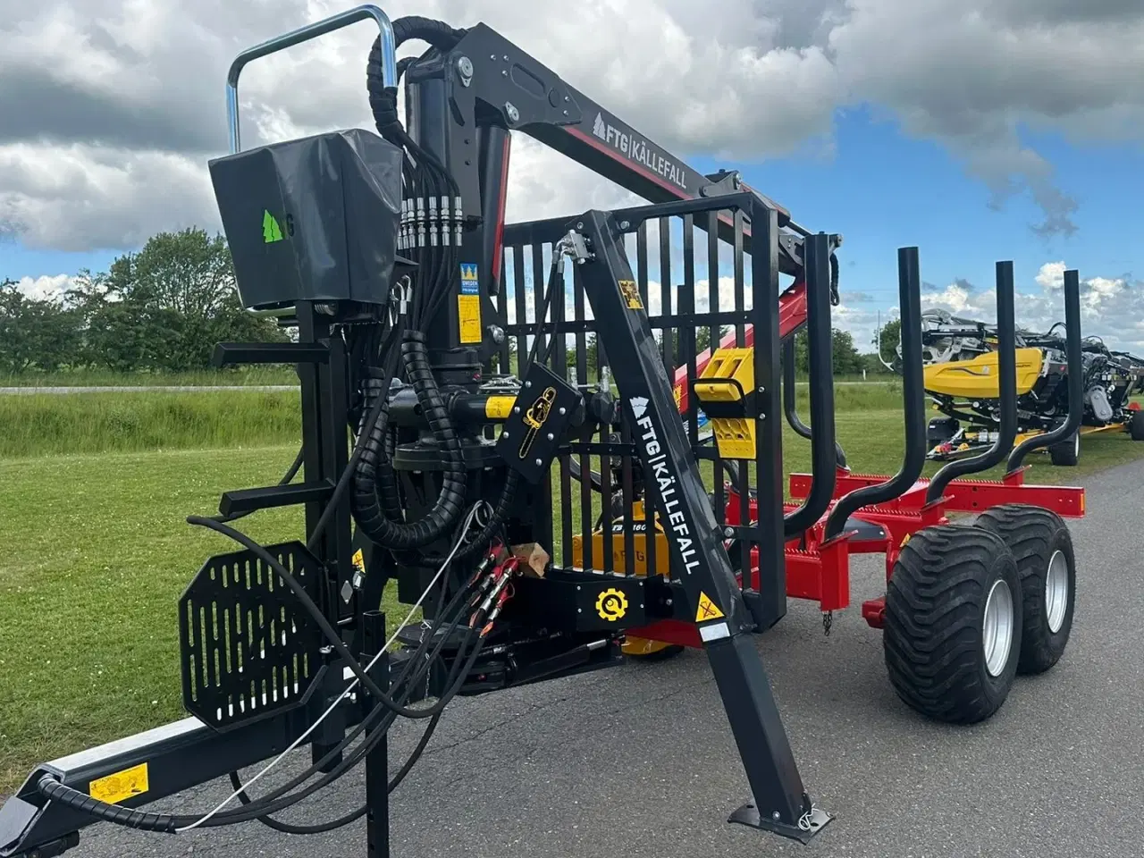 Billede 9 - FTG-Källefall FB90 / FB63Ts FTG FB90 skovvogn med 63m kran