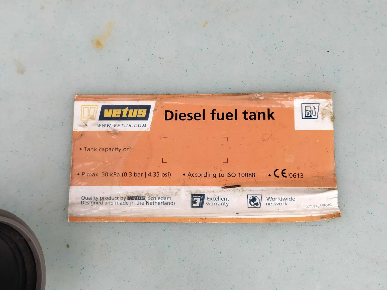 Billede 1 - Vetus Diesel tanke 