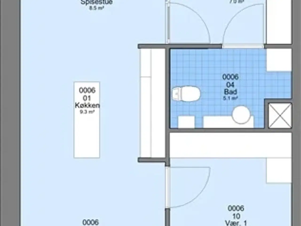 Billede 1 - 82 m2 lejlighed i Viborg