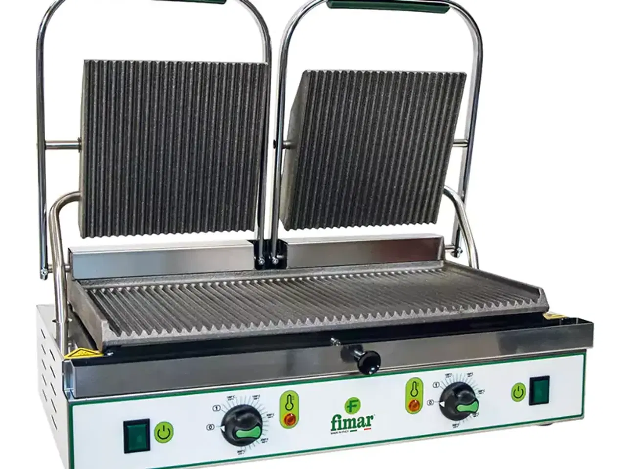 Billede 1 -  Kontaktgrill 3,6 kW – rillet – 480 x 230 mm