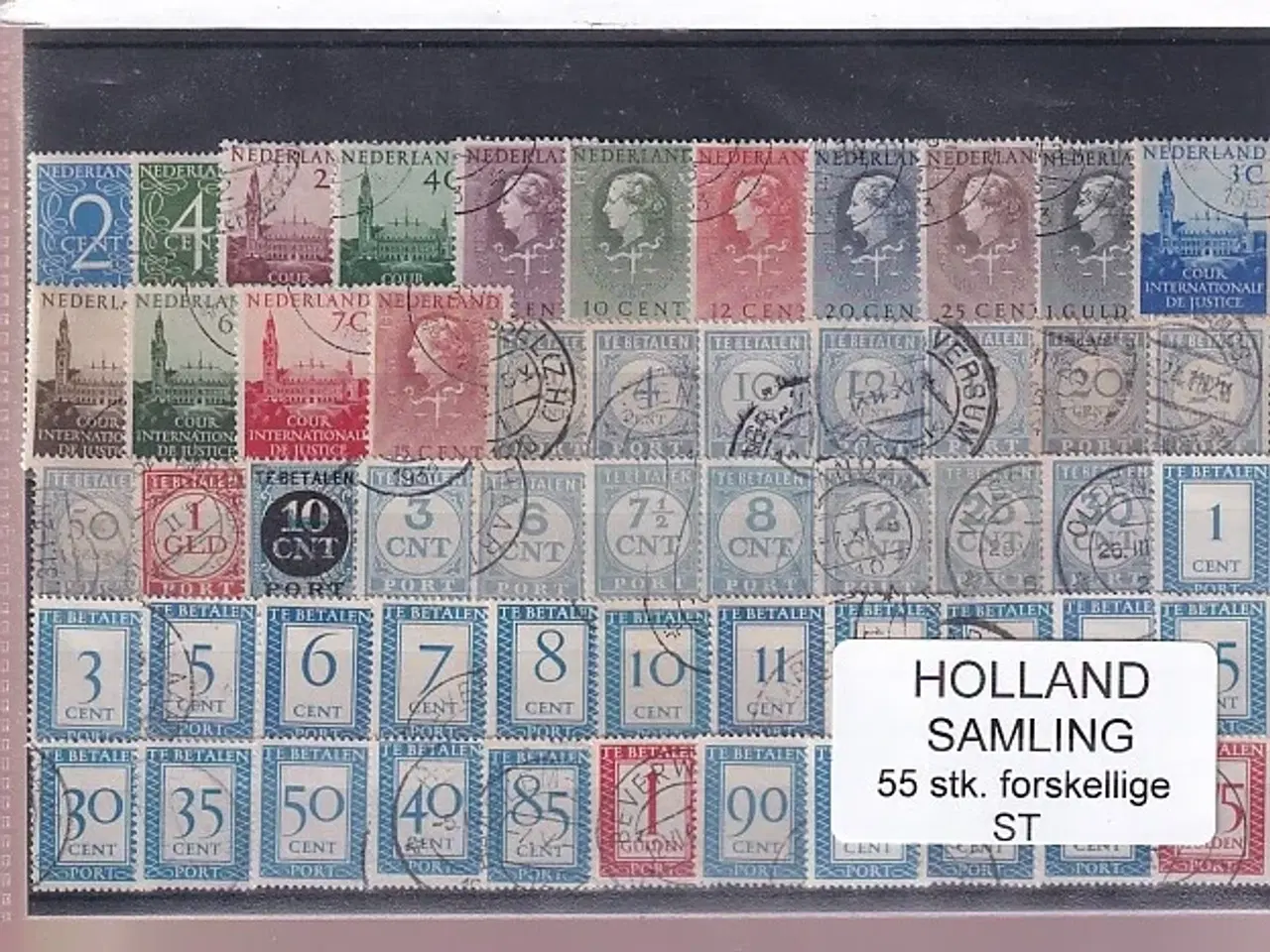 Billede 1 - Holland Samling - 55 Stk. Stemplet/Ustemplet
