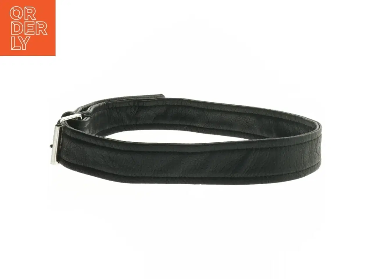 Billede 2 - Læderbælte med metalspænde (str. 84 cm)