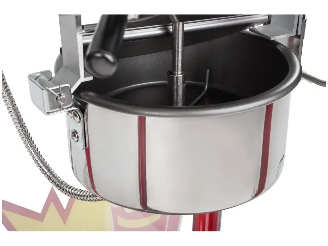 Billede 6 -  Popcornmaskine med vogn 88 L – 1600 W – rød