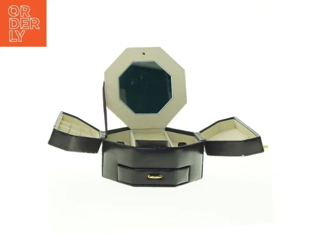 Billede 1 - Smykkeskrin i Læder (str. 16 x 9 cm)