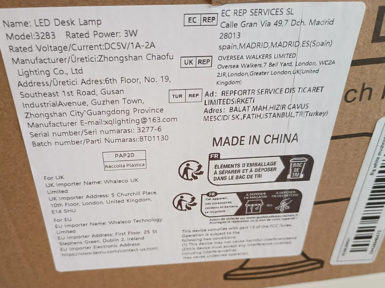 Billede 3 - To nye bordlamper.