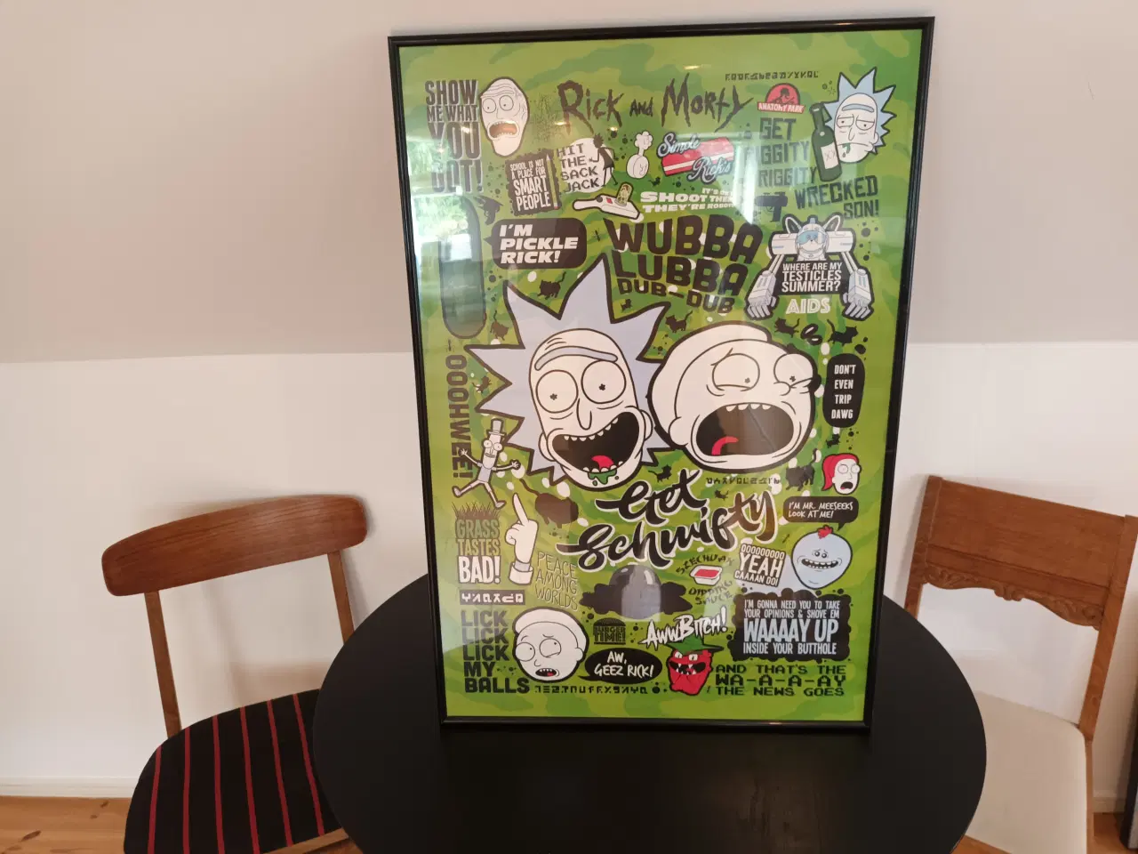 Billede 1 - Rick and Morty plakat i ramme