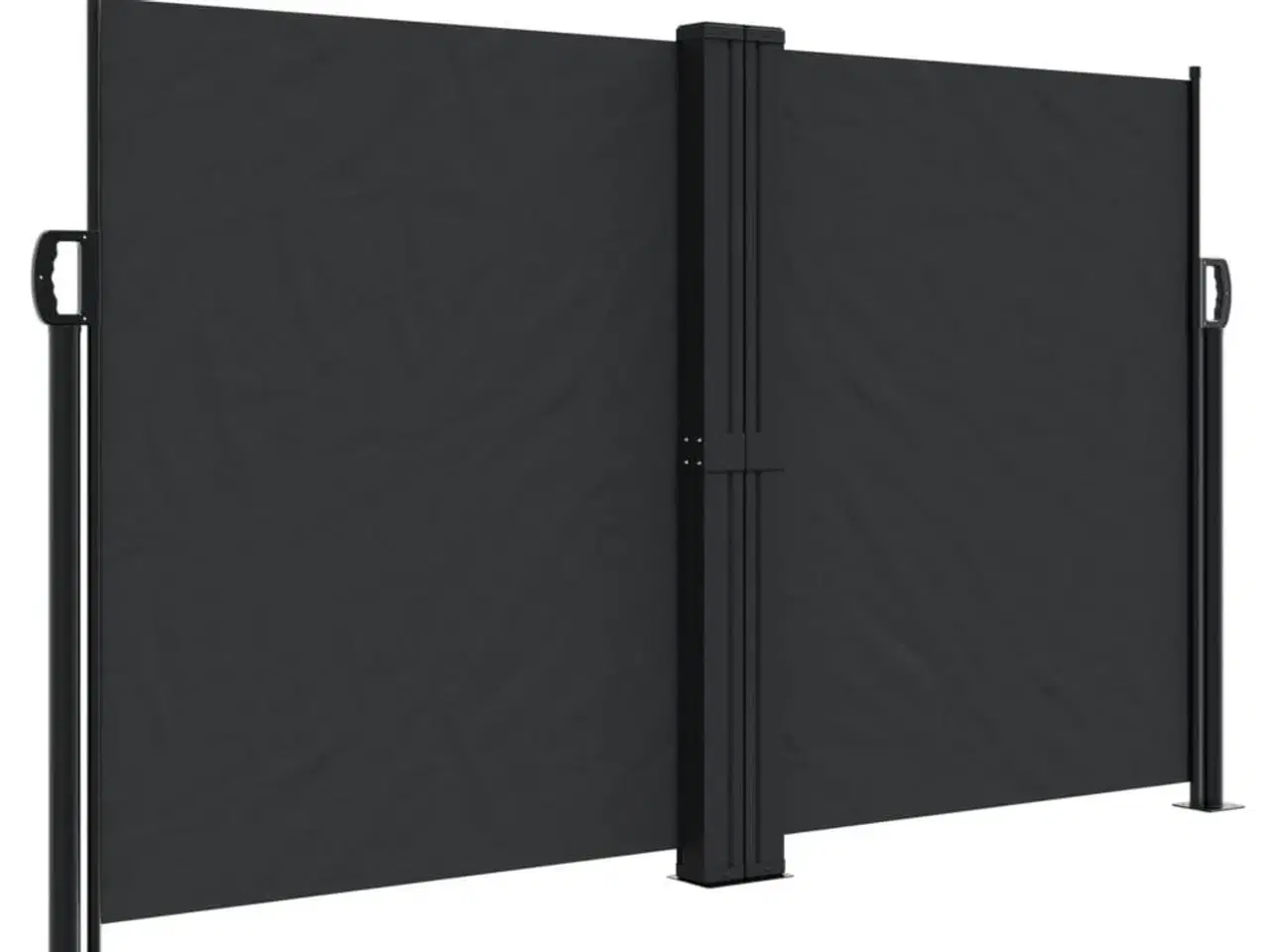 Billede 2 - Sidemarkise 140x1200 cm sammenrullelig sort