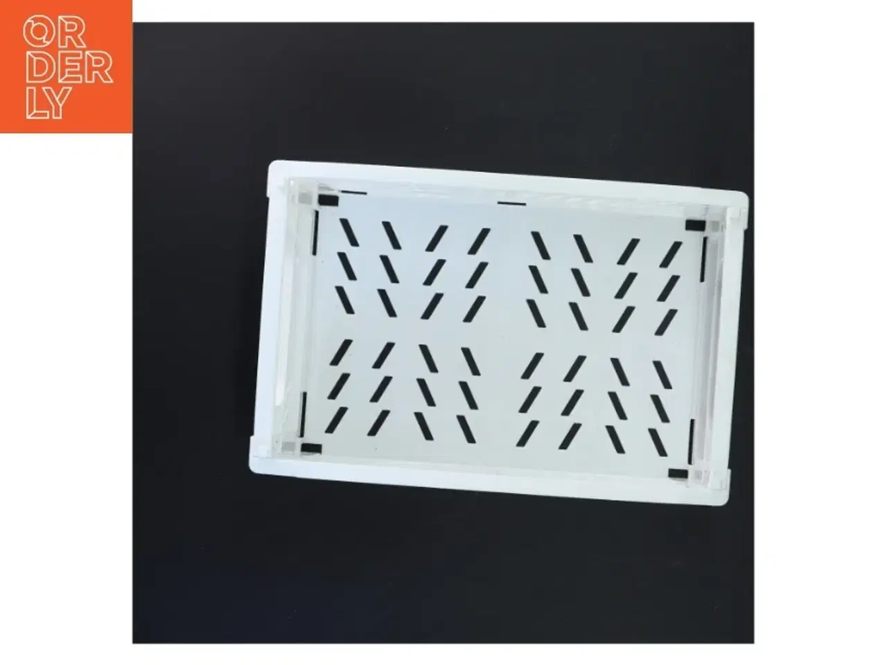 Billede 2 - Hvid opbevaringskasse (str. 10x25x16 cm)