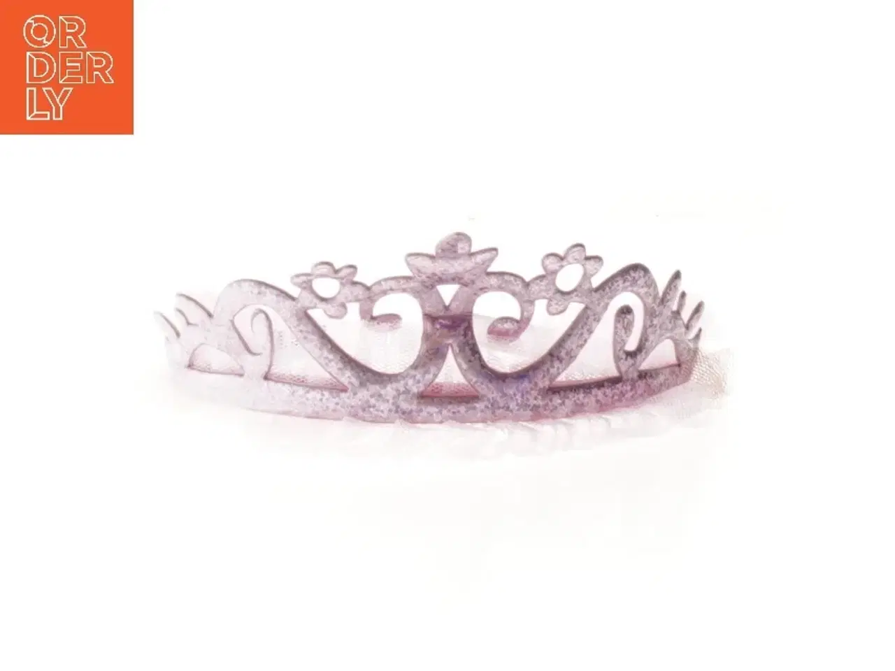 Billede 4 - Lyserød prinsessekrone hårbøjle (str. 17 cm)