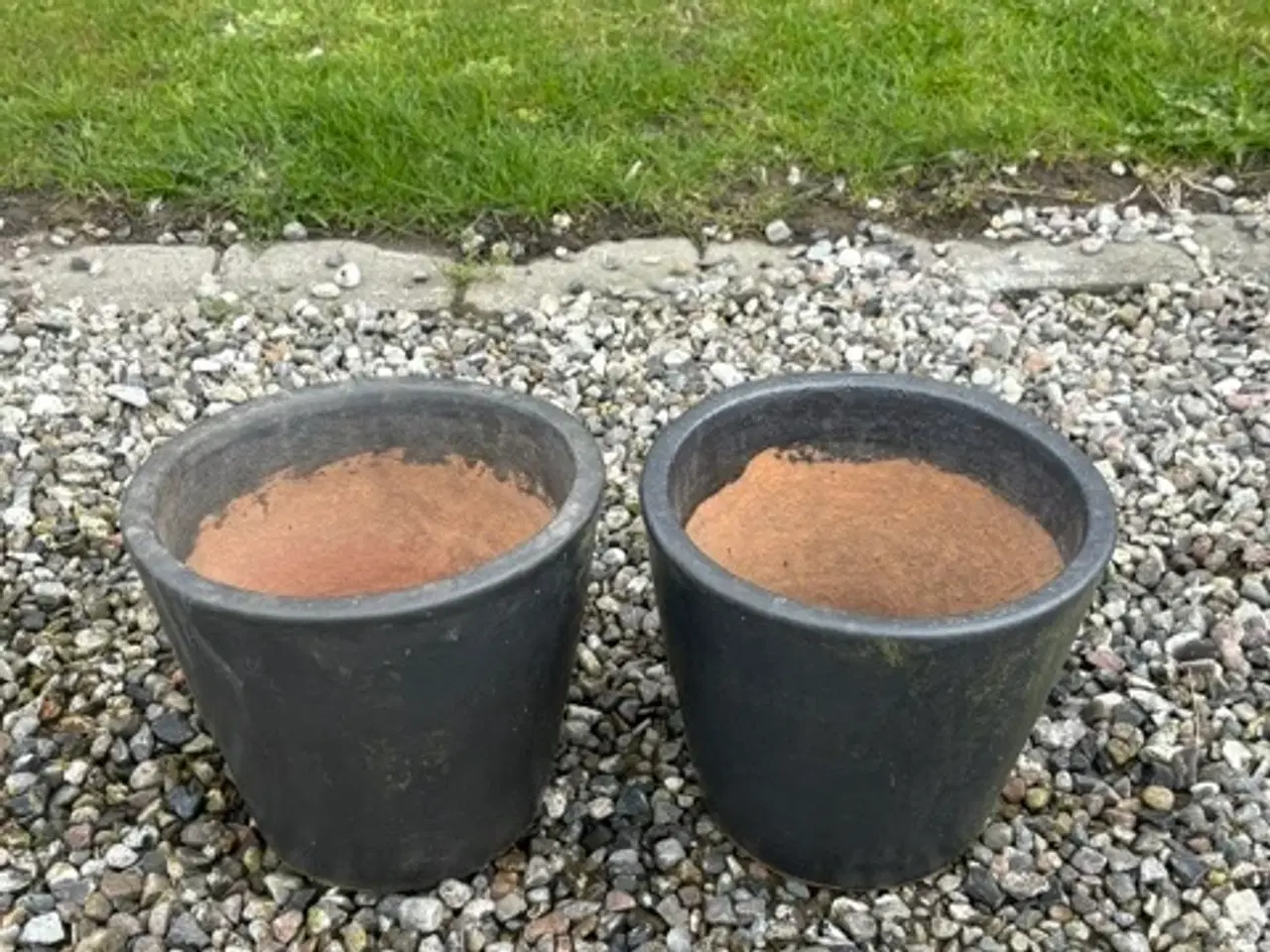 Billede 2 - 4 stk. Mørke grønne krukker