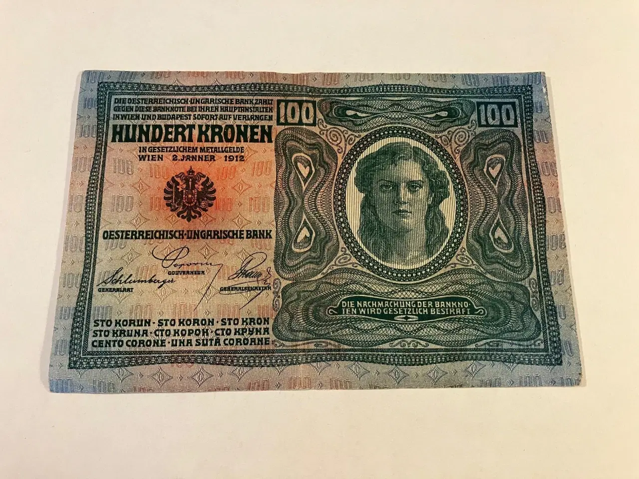 Billede 1 - 100 Kronen Østrig-Ungarn