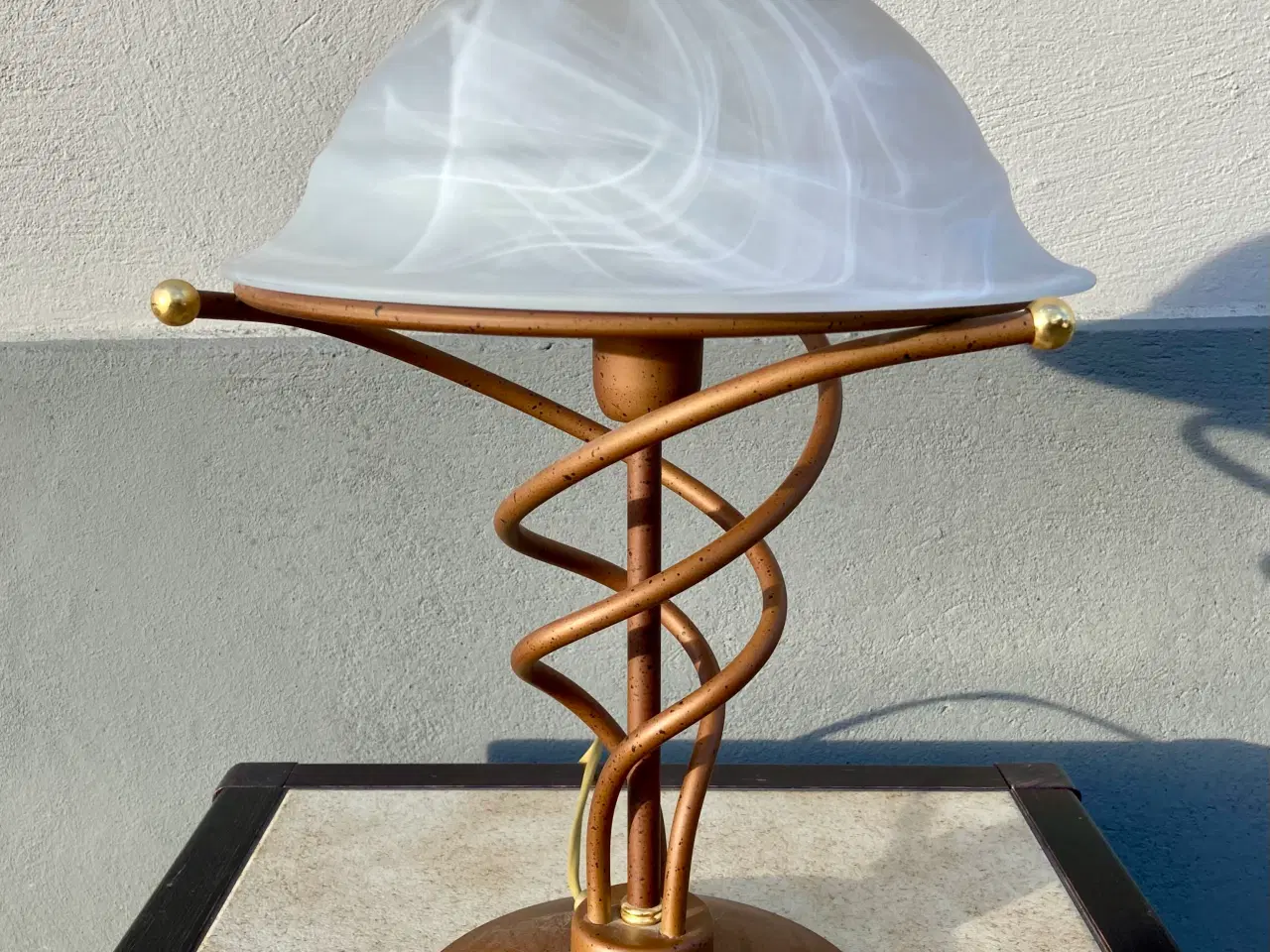 Billede 1 - Bordlampe med Murano glas