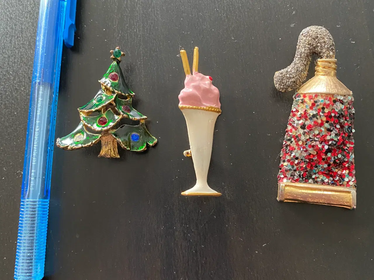 Billede 1 - 3 vintages brocher