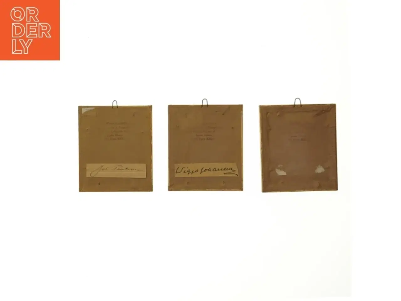 Billede 2 - Vintage billeder i guld rammer (str. 11x9,5 cm)