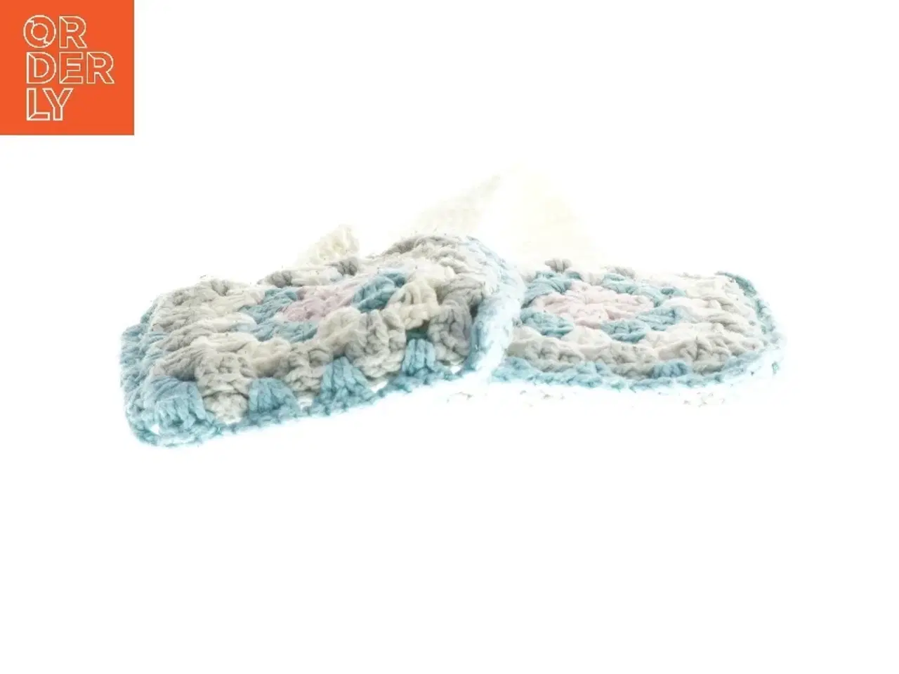 Billede 2 - Grydelapper i flot hæklet design (str. 76x16 cm)