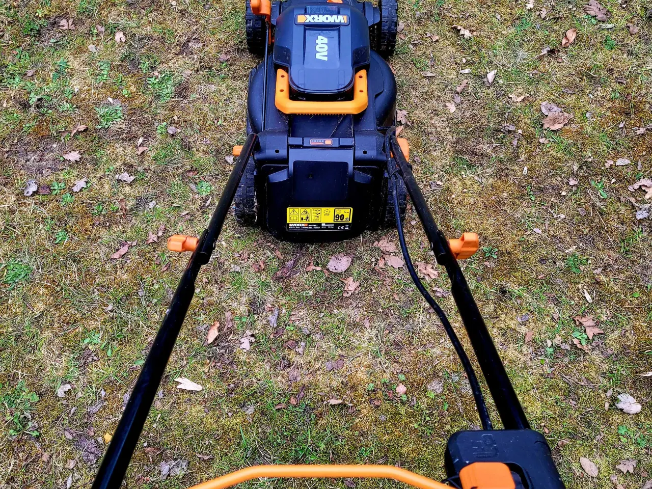 Billede 4 - Worx WG779E.1 batteri plæneklipper