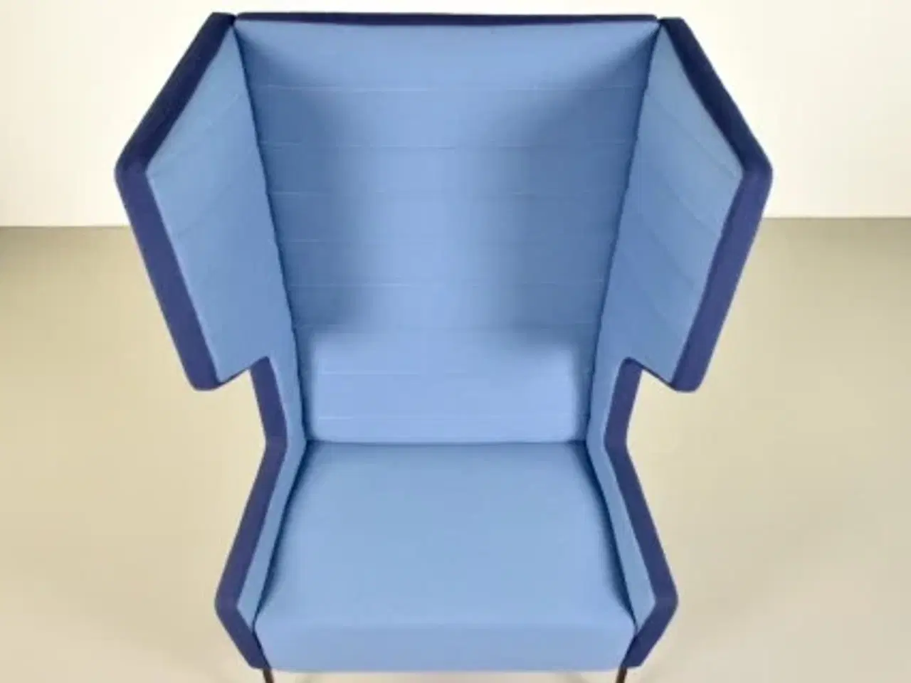 Billede 5 - Borg loungestol med høj ryg, i blå farver