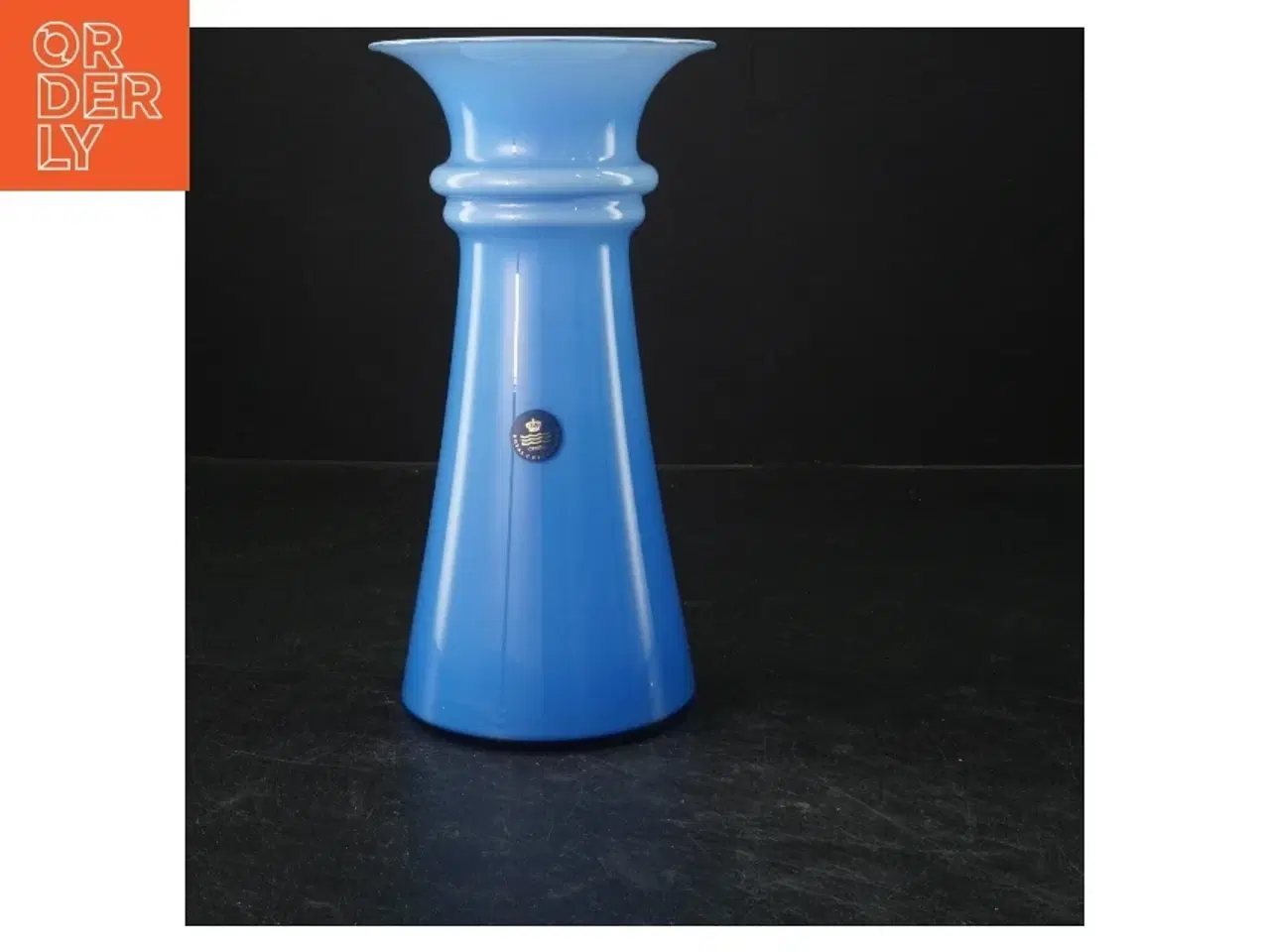 Billede 1 - Kongelig blå vase fra Royal Copenhagen (str. 21,5x11,5 cm)