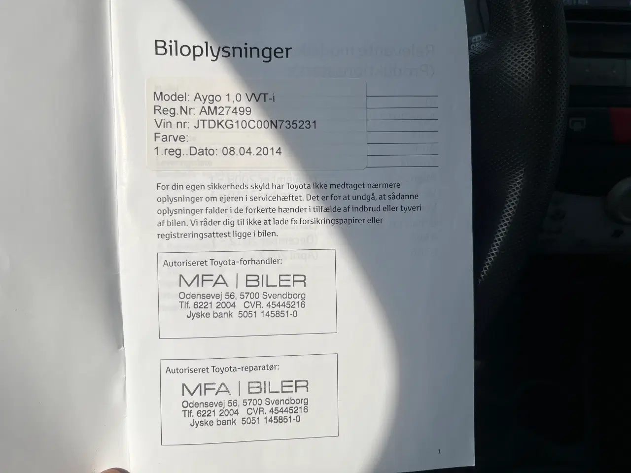 Billede 18 - Til salg - Toyota Aygo