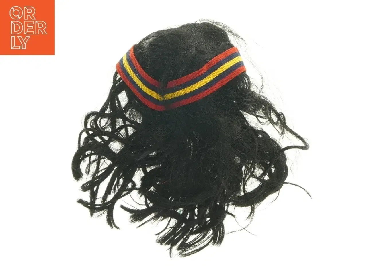 Billede 1 - Pandebånd med sort hår (str. Ø 20 cm)